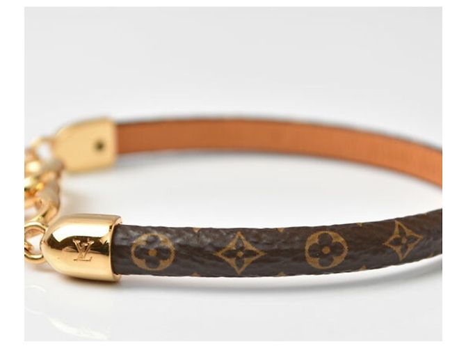 Pulsera Charm Monogram Louis Vuitton Castaño Dorado - vista 6