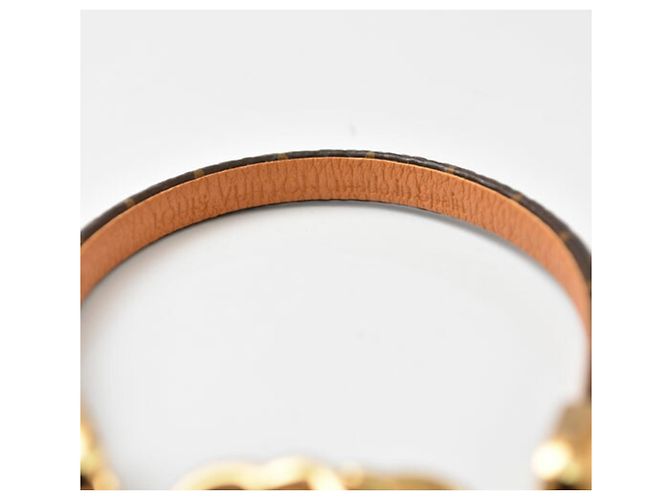 Pulsera Charm Monogram Louis Vuitton Castaño Dorado - vista 7