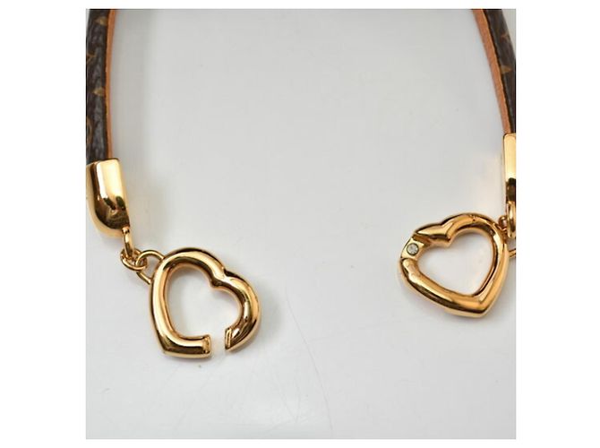 Pulsera Charm Monogram Louis Vuitton Castaño Dorado - vista 9