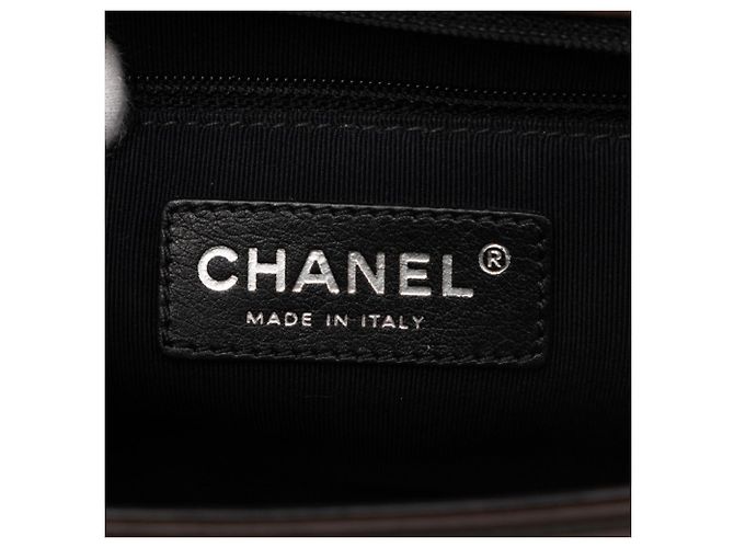 Boy Sac à bandoulière à chaîne Chanel Coco Mark pour garçon Marron Noir - vue 6