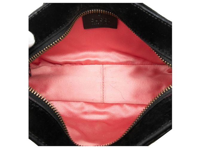 Borsa a tracolla trapuntata Gucci GG Marmont Nero - vista 4