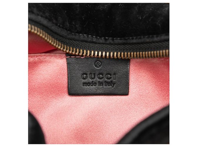 Borsa a tracolla trapuntata Gucci GG Marmont Nero - vista 6