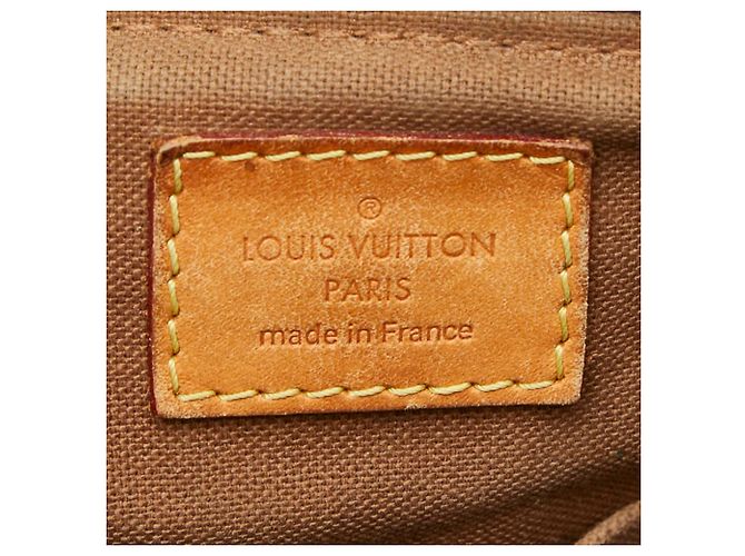 Bolso Louis Vuitton Monogram Palermo PM Castaño Negro - vista 13