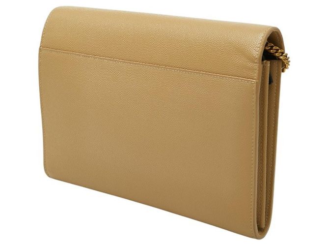 Borsa a tracolla con catena Cassandra Envelope Saint Laurent Beige - vista 2