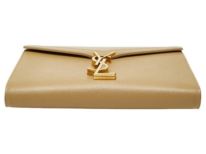 Borsa a tracolla con catena Cassandra Envelope Saint Laurent Beige - vista 3