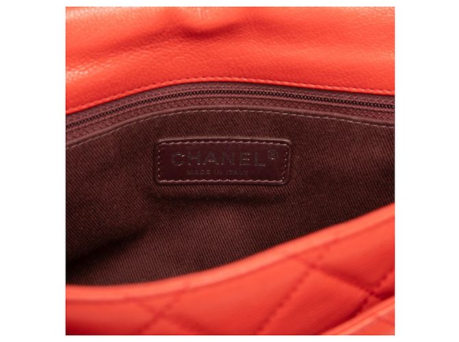 Borsa a Spalla Chanel Matelassé Coco Mark Chain Rosso - vista 5