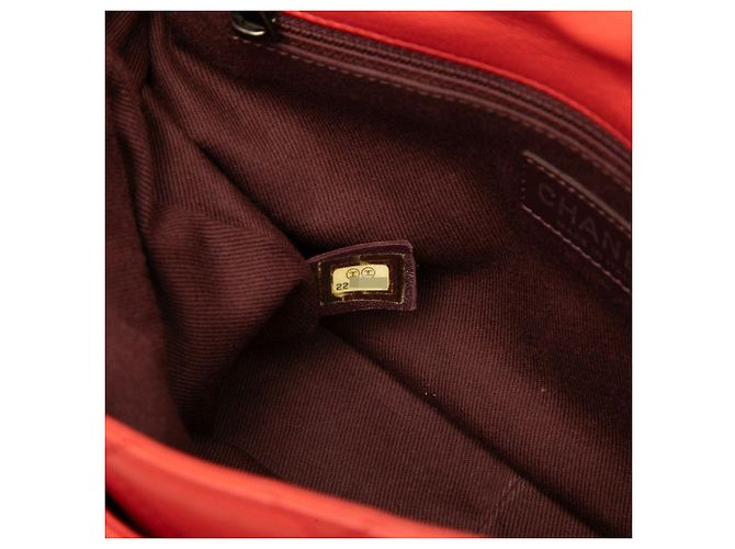 Borsa a Spalla Chanel Matelassé Coco Mark Chain Rosso - vista 6