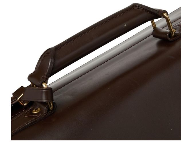 Borsa Boston Louis Vuitton Marrone Damier West End PM - vista 10