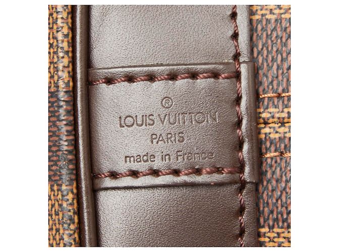 Borsa Boston Louis Vuitton Marrone Damier West End PM - vista 12