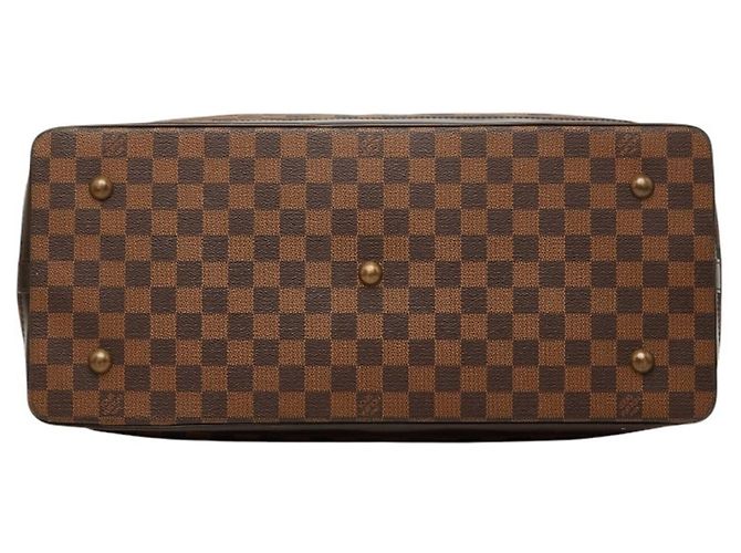Borsa Boston Louis Vuitton Marrone Damier West End PM - vista 3