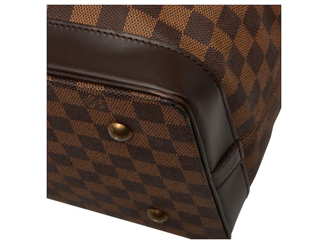 Borsa Boston Louis Vuitton Marrone Damier West End PM - vista 4