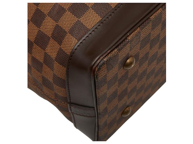 Borsa Boston Louis Vuitton Marrone Damier West End PM - vista 5