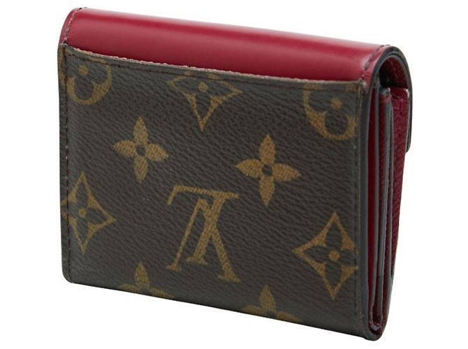 Cartera tríptico Zoe Monogram Louis Vuitton Castaño Rosa Fucsia - vista 2