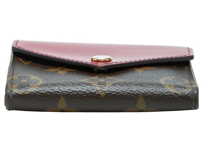 Cartera tríptico Zoe Monogram Louis Vuitton Castaño Rosa Fucsia - vista 3