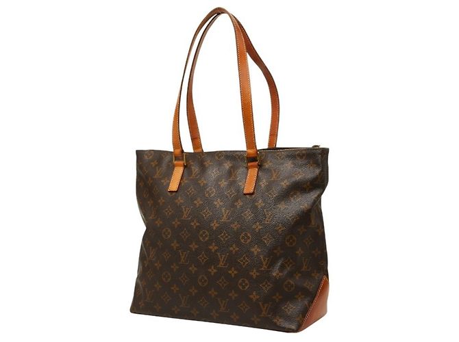 Borsa Tote Louis Vuitton Monogram Cabas Mezzo Marrone - vista 2