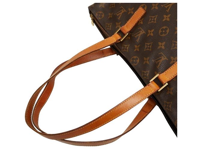 Borsa Tote Louis Vuitton Monogram Cabas Mezzo Marrone - vista 8