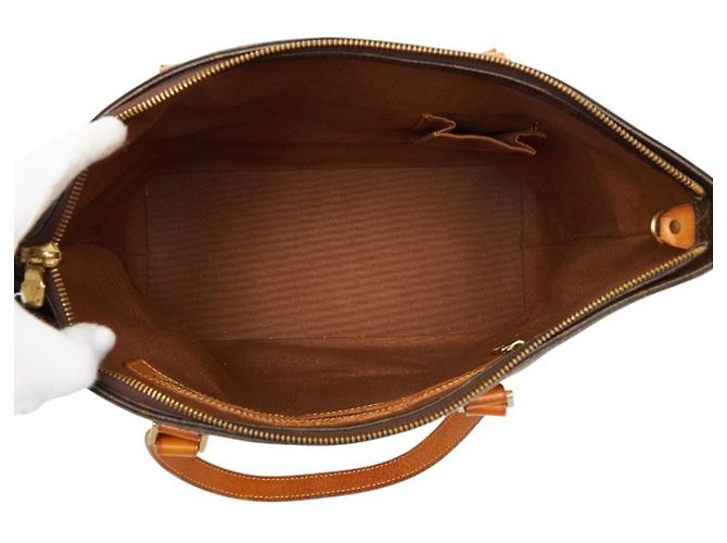 Borsa Tote Louis Vuitton Monogram Cabas Mezzo Marrone - vista 9