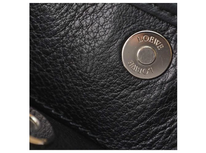 Borsa a tracolla in pelle nera Loewe Nero - vista 18
