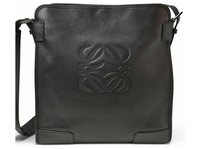 Borsa a tracolla in pelle nera Loewe Nero - vista 2