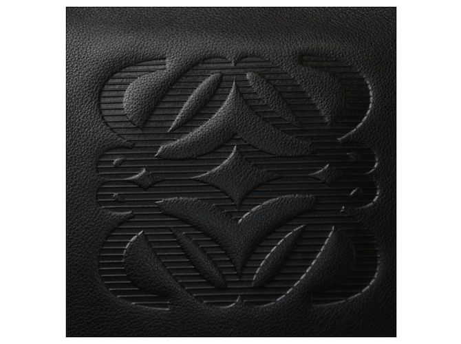 Borsa a tracolla in pelle nera Loewe Nero - vista 6