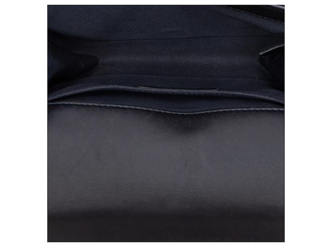 Chanel Blue Small Lambskin Embossed Cube Boy Flap Blu navy - vista 4