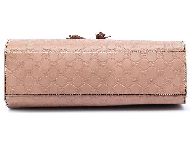 Borsa a tracolla Gucci Brown Large Guccissima Emily Marrone Carne - vista 3