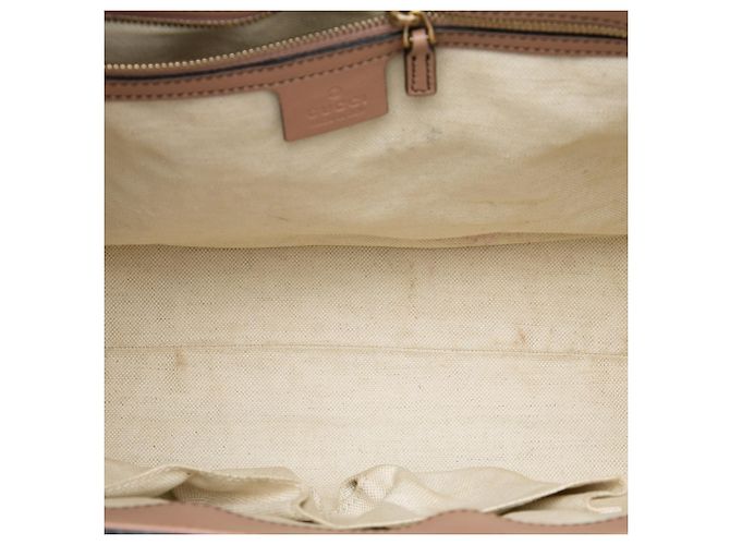Borsa a tracolla Gucci Brown Large Guccissima Emily Marrone Carne - vista 4