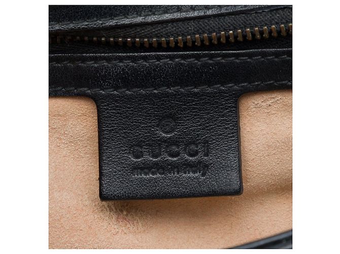 Borsa Gucci Black Small GG Marmont Matelasse in pelle Nero - vista 5