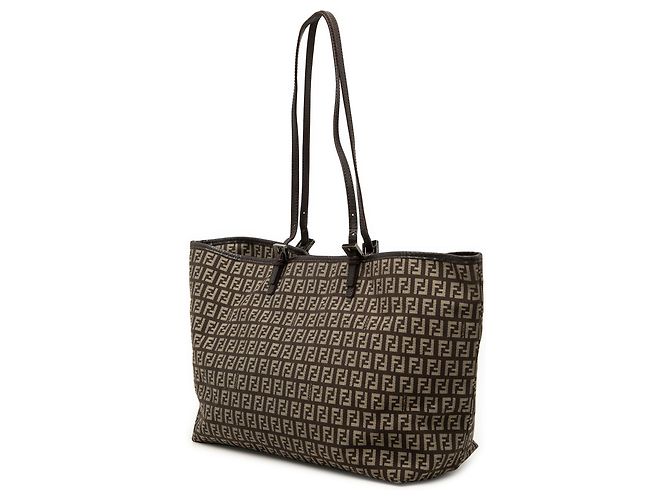 Fendi Zucchino Canvas Tote in Braun Dunkelbraun - Ansicht 2