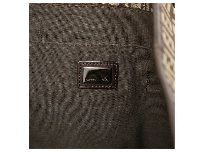 Fendi Zucchino Canvas Tote in Braun Dunkelbraun - Ansicht 5