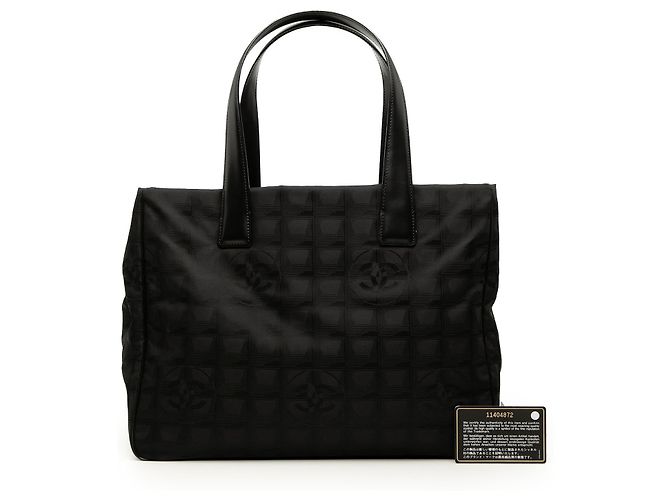 Tote in nylon Chanel Black New Travel Line Nero - vista 7