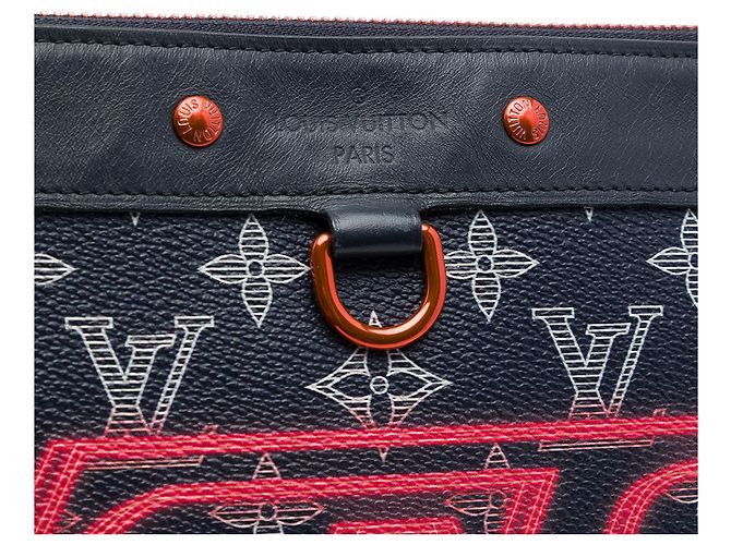 Pochette Apollo Upside Down Blue Monogram Ink Louis Vuitton Blu navy - vista 5