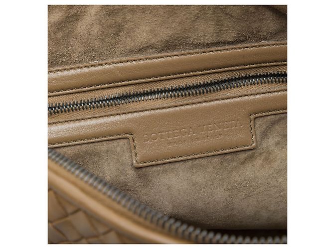 Bottega Veneta Borsa a tracolla Nappa Intrecciato Nodini marrone Cachi - vista 5