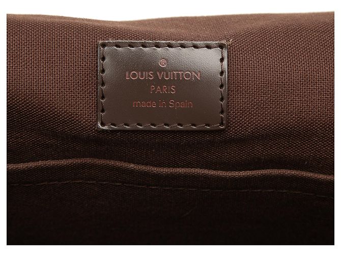 Louis Vuitton Marrone Damier Ebene Brooklyn GM - vista 5