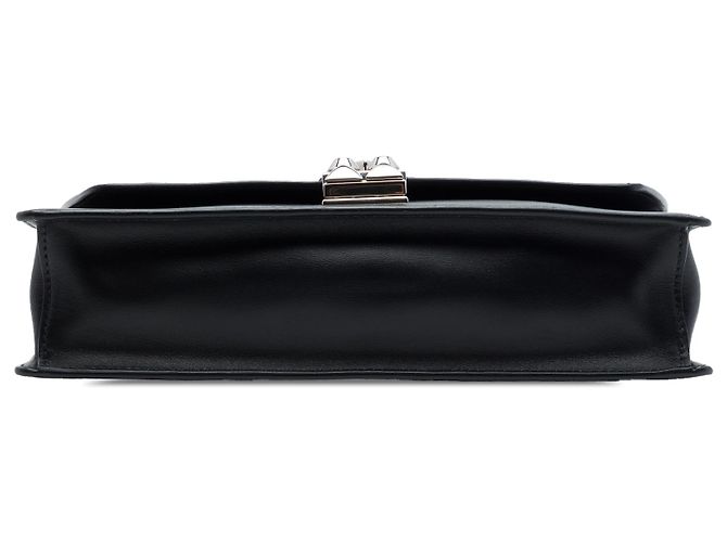 Borsa a tracolla Elektra in pelle di vitello nera e Saffiano con borchie Prada Nero - vista 3