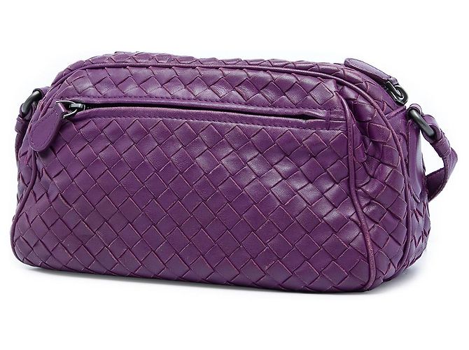 Borsa Camera in nappa Intrecciato viola Bottega Veneta Porpora - vista 2