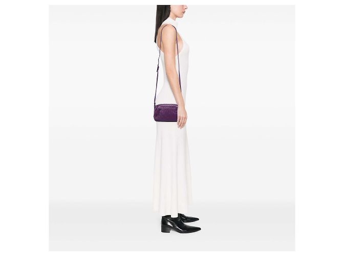 Borsa Camera in nappa Intrecciato viola Bottega Veneta Porpora - vista 5