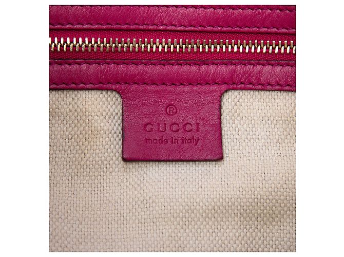 Gucci Red Medium Patent Soho Chain Tote Rot - Ansicht 5