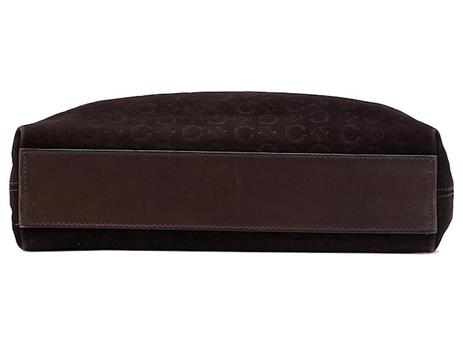 Céline Borsa Celine Brown C Macadam Suede Marrone Marrone scuro - vista 3