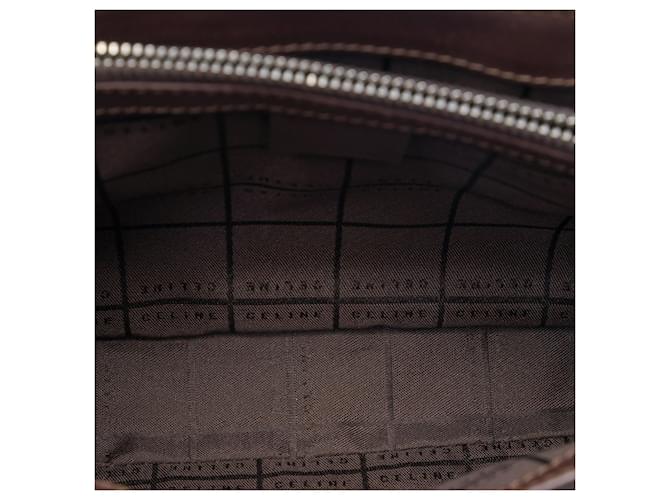 Céline Borsa Celine Brown C Macadam Suede Marrone Marrone scuro - vista 4