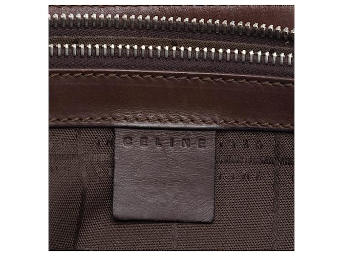 Céline Borsa Celine Brown C Macadam Suede Marrone Marrone scuro - vista 5