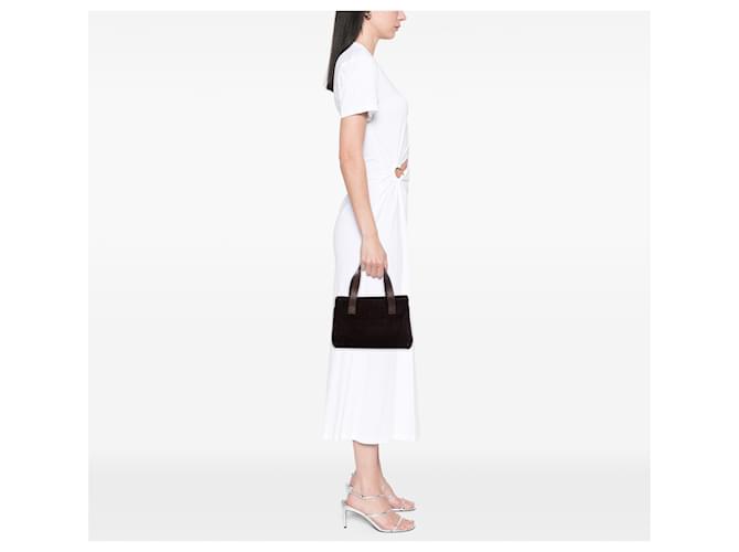 Céline Borsa Celine Brown C Macadam Suede Marrone Marrone scuro - vista 6