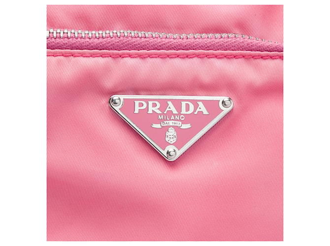 Borsa Camera in Tessuto rosa Prada - vista 5