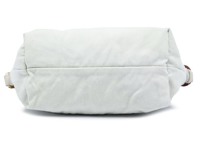 Pochette in gabardine di cotone bianco Miu Miu - vista 3