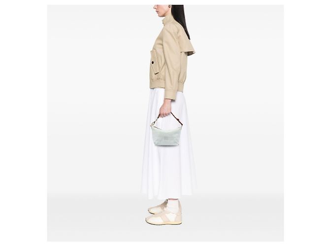 Pochette in gabardine di cotone bianco Miu Miu - vista 5