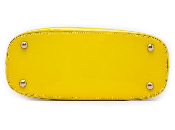 Borsa Gucci Yellow Patent Bright Bit Giallo - vista 3