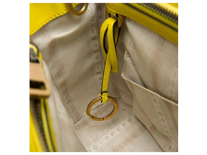 Borsa Gucci Yellow Patent Bright Bit Giallo - vista 6
