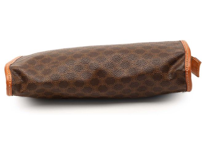 Céline Clutch de lona revestida Celine Marrón Macadam Castaño - vista 3