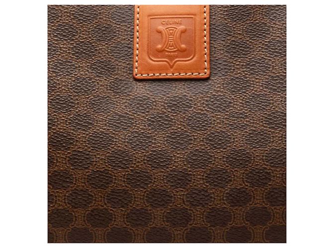 Céline Clutch de lona revestida Celine Marrón Macadam Castaño - vista 6