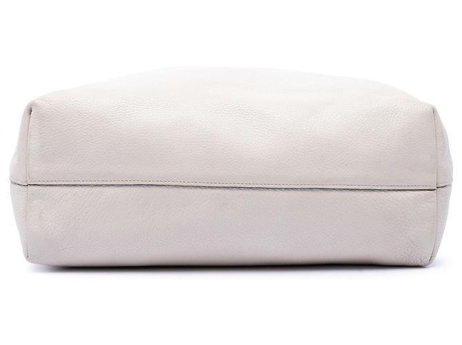 Tote Open Convertible in Vitello Daino bianco Prada Bianco sporco - vista 3